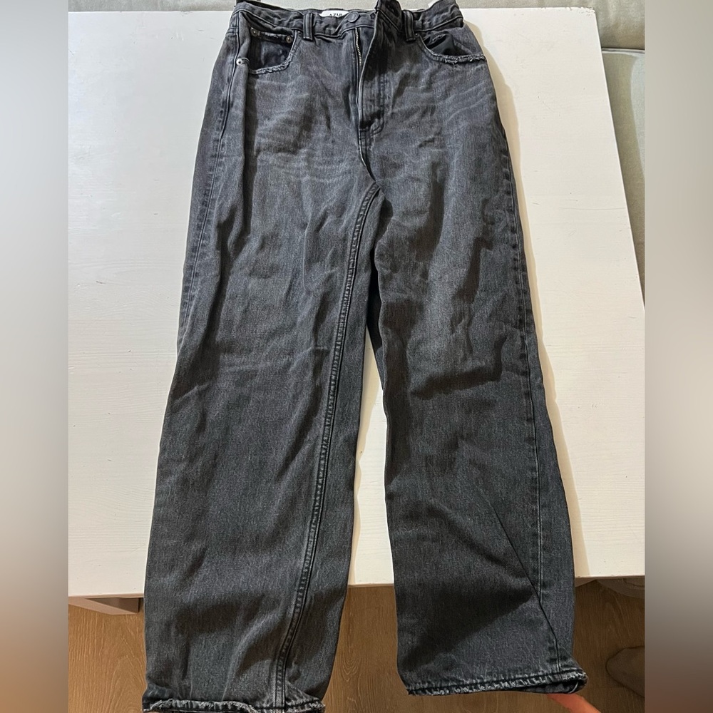Black denim jeans